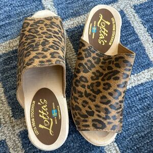 Lotta From Stockholm Animal Print Clogs